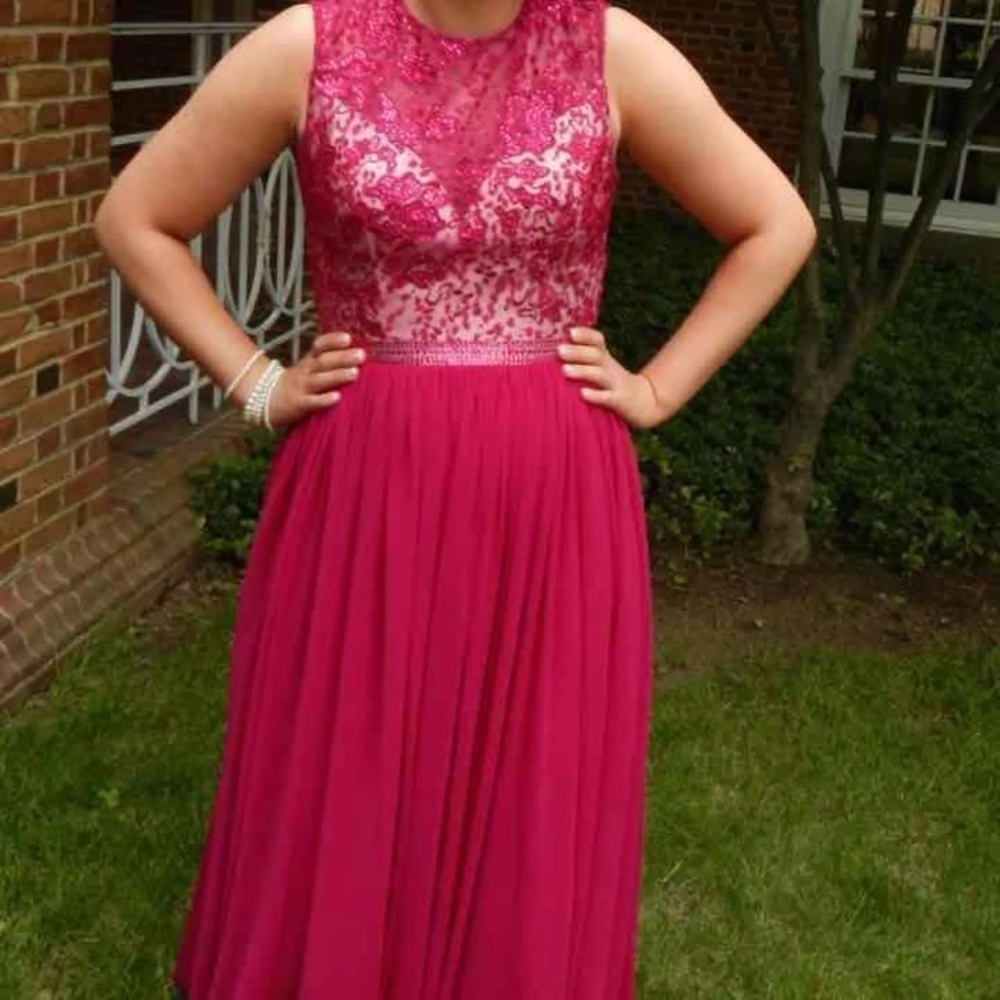Pink prom dress